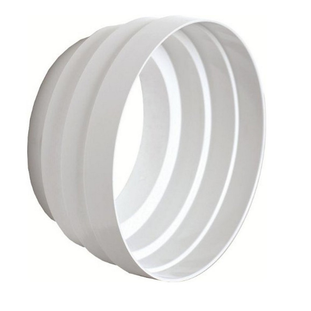 Riduzione doppia tubazione cappa da 150-120-100 nero plastica